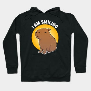 I am Smiling Capybara Cartoon Hoodie